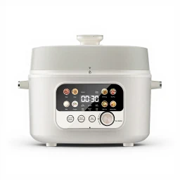 Bear Slowcooker 4L 1300W 70 kpa Glasdeckel Keramische Beschichtung Innentopf YLB-C40W5