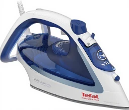 Tefal Easygliss Dampfbügeleisen, 2500 Watt, Dampfstoß 220 g/Min., Tankfüllmenge 270 ml, Durilium Airglide Bügelsohle, schnelle Aufheizzeit, XL Nachfüllöffnung des Wassertanks, blau/weiß, FV5736