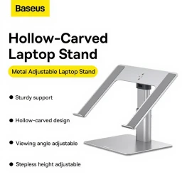 Baseus Metall-Notebookstativ Einstellbar Silber