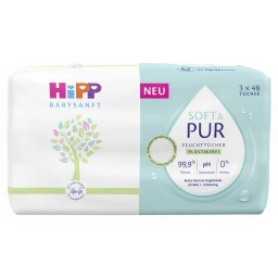 HiPP Baby Soft Feuchttücher Soft & Pure 3 x 48 Tücher
