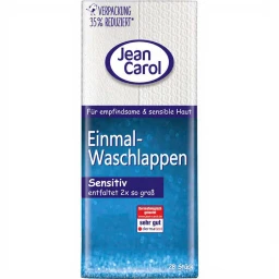 Jean Carol Sensitive Einweg-Waschlappen 28 Stück