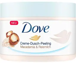Dove Körperpeeling Zerstoßene Macadamia & Reismilch 225 ml