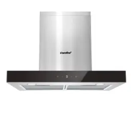 Midea-Comfee 60cm T-Form Dunstabzugshaube, 650m³/h, A+++, Edelstahl, Gesten- & Touchsteuerung, LED-Beleuchtung, 5-Schicht-Filter, Umluft & Abluft, TSHM77SS-60