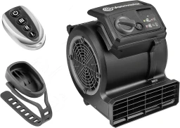 Vacmaster AM1202R Cardio54 Fitnessstudio-Bodenventilator mit Fernbedienung, Fahrrad-Ventilator, flüsterleiser Ventilator