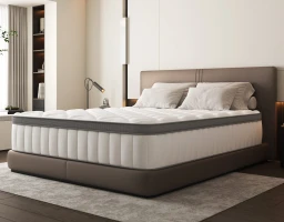 Lexzurn Taschenfederkernmatratze, 7-Zonen-Federkernmatratze, mit Spannbettlaken, 25 cm hoch, Matratze 90x200 cm, für Kinder und Erwachsene