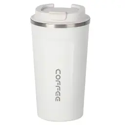 Maxcook Kaffeetasse Edelstahl Wassertasse mit Deckel Isolierbecher 510ml MCB8749