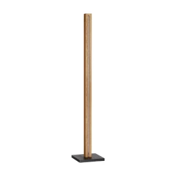 EDISHINE Stehlampe Holz, 18W LED Stehleuchte Dimmbar, Boho Ecklampe, 3000K warmweiße, Vintage Standleuchte mit Fußschalter, 800lm Lichtsäule für Wohnzimmer, Schlafzimmer, Büro