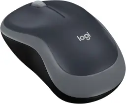 Logitech M185 Kabellose Maus, 2.4 GHz mit USB-Nano-Empfänger, 12 Monate Batterielaufzeit, 1000 DPI optische Verfolgung, beidhändig, kompatibel mit PC, Mac, Laptop - Grau