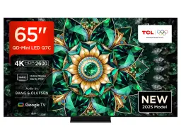 TCL 65Q7C QLED Mini LED Fernseher, 65 Zoll, 4K HDR Premium, Dolby Vision IQ & Atmos, Smart TV mit Google TV, Bang & Olufsen 6.2.2 Sound, 144Hz VRR, AMD FreeSync Premium Pro, HDMI 2.1, AirPlay 2, Alexa, IMAX Enhanced