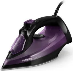 Philips 5000 Series Dampfbügeleisen – 2.400 W, Dampfstoß bis zu 180 g, SteamGlide Plus-Bügelsohle, Tropf-Stopp-System, Vertikaldampf, Effizientes Bügeln, Automatische Kalkreinigung (DST5030/80)