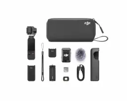 DJI Osmo Pocket 3 Kreativ Combo, Vlogging-Kamera mit 1-Zoll-CMOS und 4K/120 fps Video, 3-Achsen-Stabilisierung, schnelles Scharfstellen, inkl. Mikrofon für klaren Ton, kleine Kamera für Fotografie