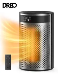 DREO Space Heater Atom 416, Schnelle Wärmeabgabe mit großer Reichweite, 2s Sofortwärme, 1500W Hyperamics-Technologie, 8-fache Sicherheitsschutz, 34dB leise, bis zu 40% Energieeinsparung. Elektroheizung DR-HSH030