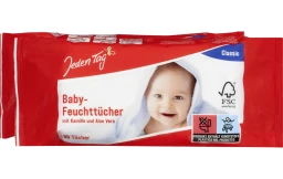 Jeden Tag Baby-Feuchttücher klassisch 2 x 80 Tücher