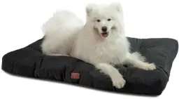 BEDSURE Waschbares Hundekissen Haustiermatte Hundebett Hundematratze - Wasserdicht - Größe M - 76x50x10cm - Schwarz