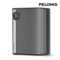 PELONIS Elektroheizung, 2000W energiesparender leiser Raumheizer, tragbarer Keramik-Heizlüfter mit ECO-Modus, Thermostat 3 Modi, 24-Stunden-Timer, Überhitzungs- & Kippschutz,