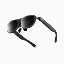 Rokid Max 2 AR-Brille Schwarz, 215-Zoll-Mikro-OLED-Display, myopiekorrigierbar (0-600D), 120Hz, 50° Sichtfeld und 600nits Leuchtdichte, kompatibel mit Android und PC/ROG/Steam