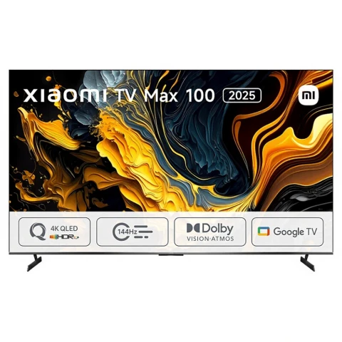 Xiaomi TV MAX 100 2025, Google TV, 100 Zoll, QLED, 144Hz, Smart TV, Dolby Vision