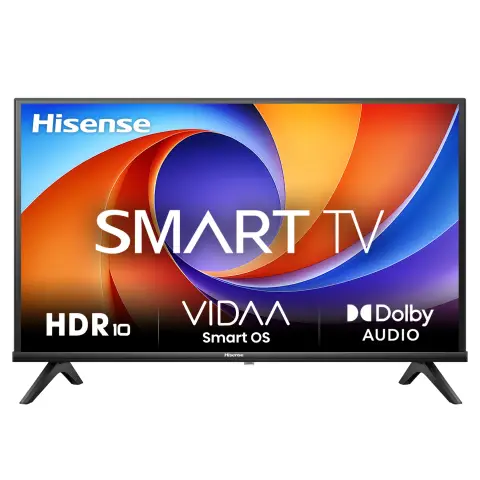 Hisense 40E4QT TV, 40 Zoll, DLED, Smart TV, Spielmodus, AI Sportmodus, Dolby Audio, Dolby MS12, DTS Virtual X, HDR10, HLG, Full HD, Hoher Kontrast, Rauschunterdrückung [2025] [Energieklasse F]