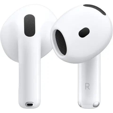 Apple AirPods 4 kabellose Bluetooth-Kopfhörer, personalisiertes 3D-Audio, schweiß- und wasserresistent, USB-C-Ladecase, H2-Chip, bis zu 24 Stunden Wiedergabe