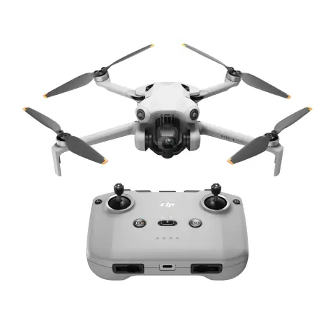 DJI Mini 4 Pro (DJI RC-N2), Folding Mini-Drone with 4K HDR Video Camera for Adults, Under 0.549 lbs/249 g, 34 Mins Flight Time, 20 km Max Video Transmission Distance, Omnidirectional Vision Sensing