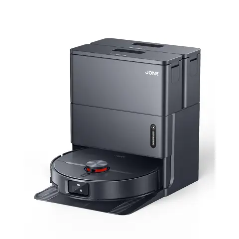 JONR X1 Max All-in-One Robot Vacuum Cleaner，Extendable dual arms with 20kpa suction power，75℃ dynamic hot water wash+45℃ hot-air drying，Tangle-Free Hair Removal，AI Obstacle Avoidance