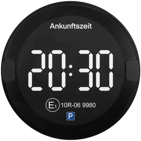 OOONO P-DISC NO2 - Elektronische Parkscheibe mit Zulassung für PKW - Automatische digitale Parkscheibe elektrisch mit Zulassung vom KBA gemäß StVO - Elektrische Parkscheibe für PKW zugelassen