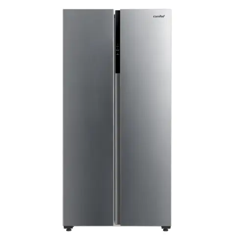 Midea-Comfee 460L American Fridge Freezer, No Frost, Inverter Compressor, Double Temperature Control, Digital Display, Stainless Steel, RCS609IX2 [Energy Class E]