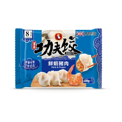 Kungfu Garnelen- und Schweinefleisch-Dumplings 400g